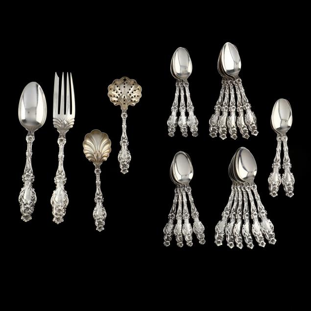 WHITING LILY STERLING SILVER FLATWARE 347b02