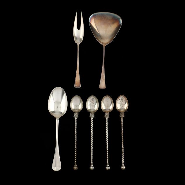 GROUP OF STERLING SILVER AND 800 347b19