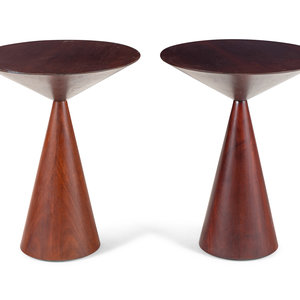 A Pair of Contemporary Walnut Side 347b38