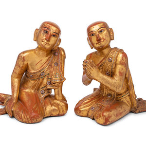 A Pair of Southeast Asian Giltwood 347b4c