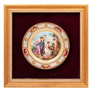 A Vienna Porcelain Cabinet Plate 19th 347b63