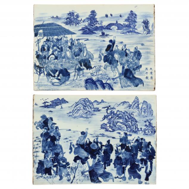 A PAIR OF CHINESE BLUE AND WHITE 347b75