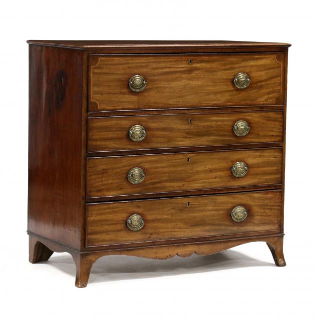 GEORGE III MAHOGANY BUTLER'S CHEST