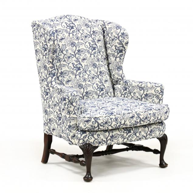 QUEEN ANNE STYLE UPHOLSTERED EASY 347bdd