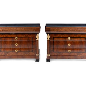 A Pair of German Neoclassical Mahogany 347c08