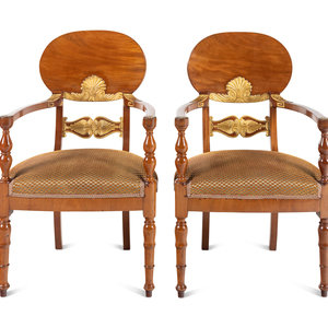 A Pair of Baltic Neoclassical Parcel Gilt 347c0a