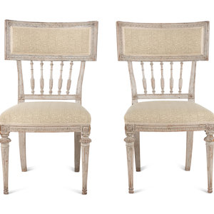 A Pair of Louis XVI White-Painted
