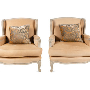 A Pair of Louis XV Style Gray Painted 347c2f