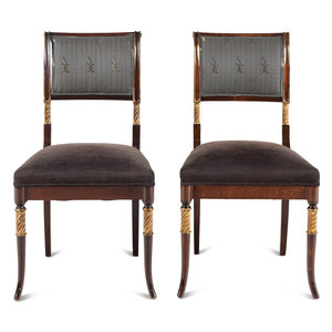 A Pair of Regency Style Parcel Gilt 347c4d