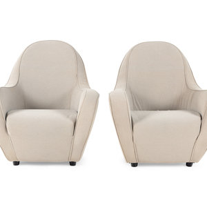 A Pair of Contemporary Lounge Chairs Height 347c6a