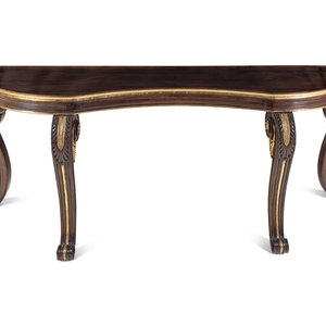 A Dessin Fournir Parcel-Gilt Walnut