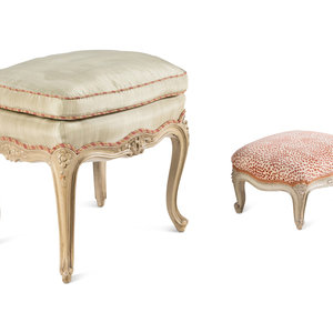 Two Louis XV Painted Tabourets
Mid-18th