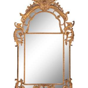 A Louis XV Giltwood Mirror Circa 347ca1