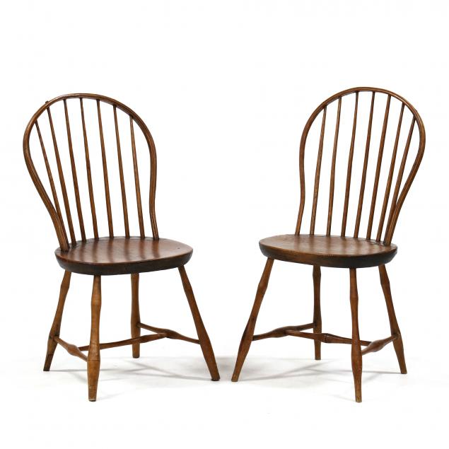 PAIR OF WINDSOR SIDE CHAIRS Early