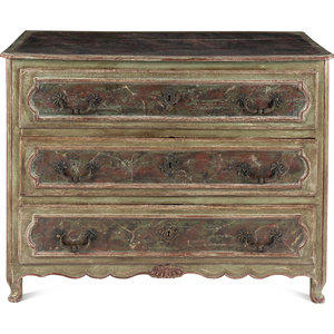 An Italian Painted Chest of Drawers 19th 347cde