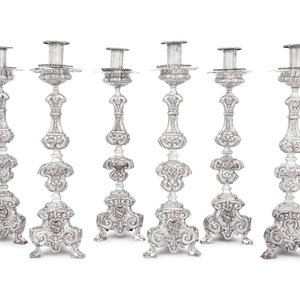 A Set of Six Italian Silver Plate 347ce9