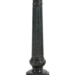 An Italian Green Marble Fluted
