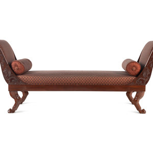 A Consulat Mahogany Lit de Repos
Attributed