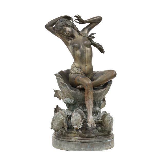 CLASSICAL STYLE FIGURAL BRONZE FOUNTAIN