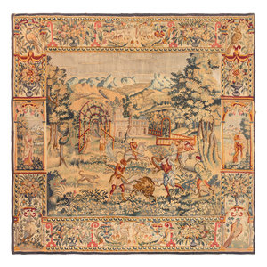 A Continental Wool Tapestry Late 347d5d