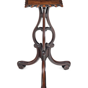 A George II Mahogany Tripod Kettle