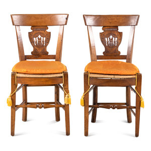 A Pair of Directoire Carved Walnut 345675