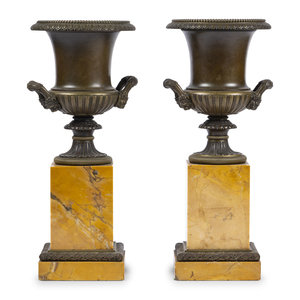 A Pair of Grand Tour Bronze and