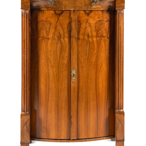 A Biedermeier Figured Walnut Cabinet 19th 345693