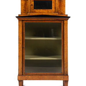 A Biedermeier Maple Vitrine Cabinet
First