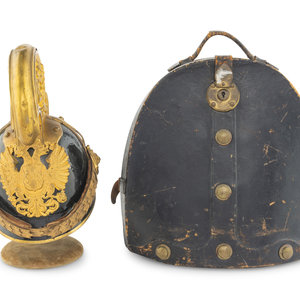 An Austrian Black Lacquer and Gilt