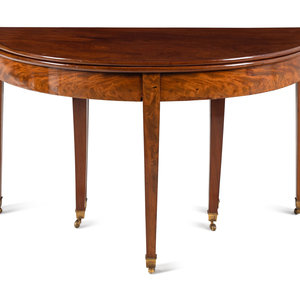 A George III Style Mahogany Demilune 34569d