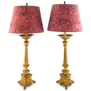 A Pair of French Gilt Bronze Prickets 3456d6