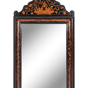 A Dutch Marquetry Mirror 19th Century Height 345701