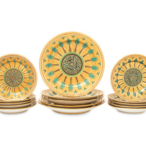 A Group of Russian Porcelain Plates