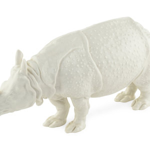 A Nymphenburg Porcelain Clara Rhinoceros
19th/20th