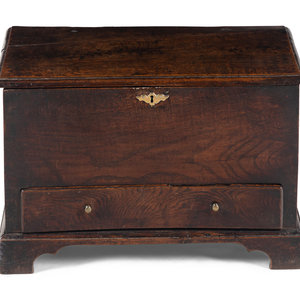 A George I Oak Bible Box 18th Century Height 345737