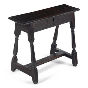 A Charles II Oak Joint Stool
Circa