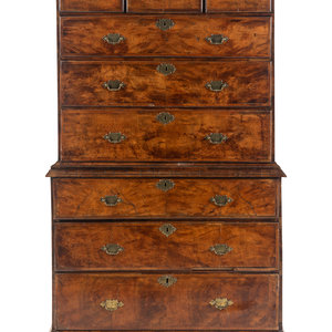 A George II Walnut Chest-on-Chest
Mid-18th