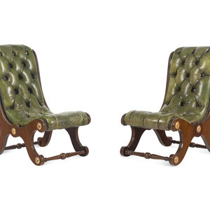 A Pair of Late William IV Leather Upholstered 345744
