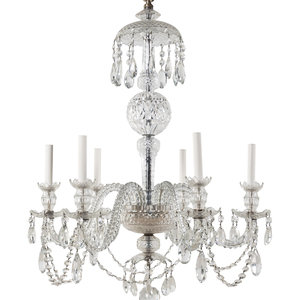 A George III Style Cut Glass Six Light 345750