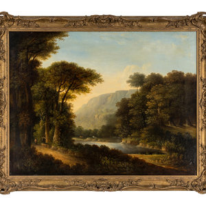 Artist Unknown 19th Century Landscape oil 34575b