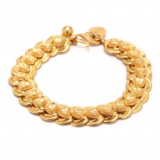 HIGH KARAT GOLD BRACELET The flexible 3457ac