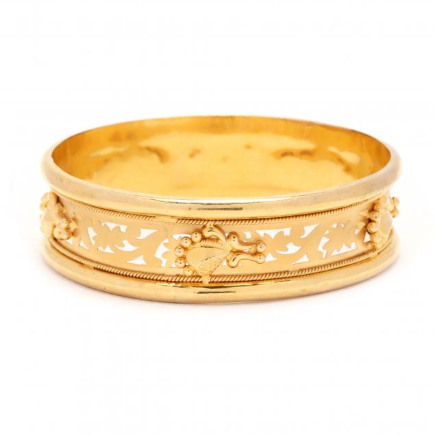 HIGH KARAT GOLD BANGLE BRACELET