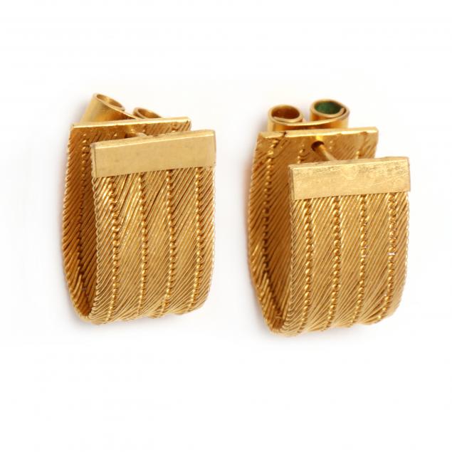 HIGH KARAT GOLD EARRINGS Designed 3457af