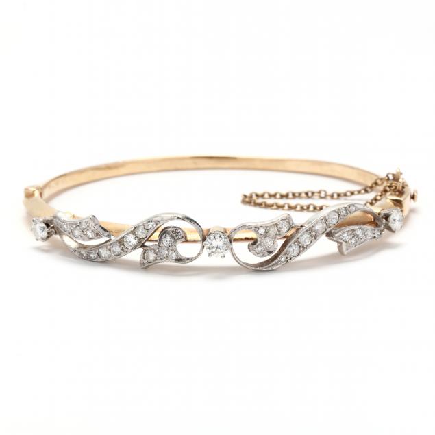 BI-COLOR GOLD AND DIAMOND BRACELET