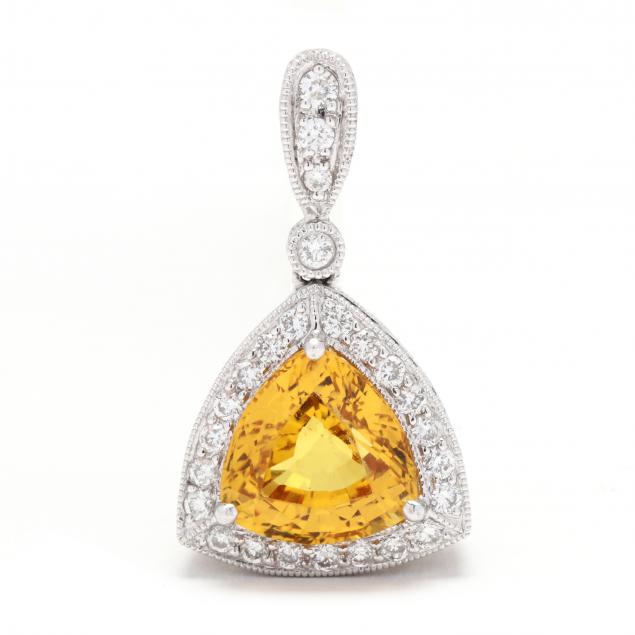 WHITE GOLD, YELLOW SAPPHIRE, AND