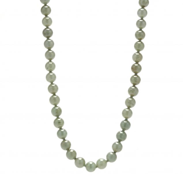 JADE BEAD NECKLACE, MING'S The