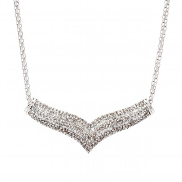 WHITE GOLD AND DIAMOND NECKLACE 345872