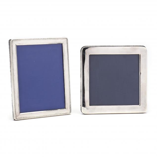 TWO ELIZABETH II SILVER FRAMES 345896