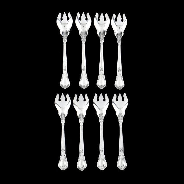 SET OF EIGHT GORHAM CHANTILLY STERLING